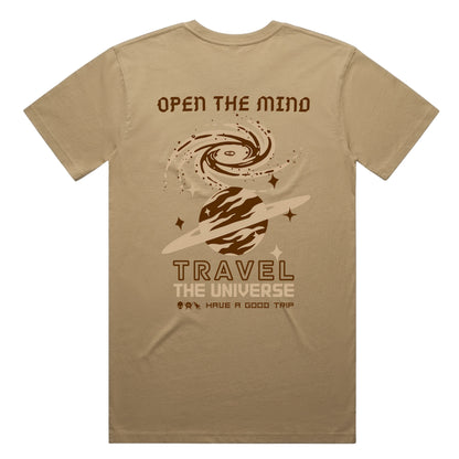 OPEN THE MIND Tee - Sand