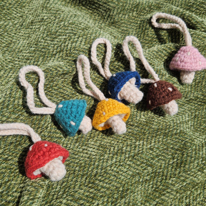 Hanging Crochet Mushroom