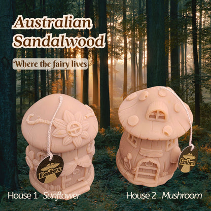 Fairy House Soy Wish Candle - Australian Sandalwood