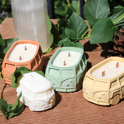 Kombi Van Soy wood wicks Candle