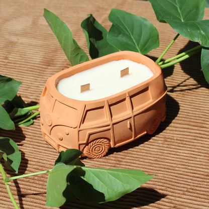 Kombi Van Soy wood wicks Candle