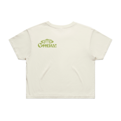 GooDAY! Crop Tee - Apple Green